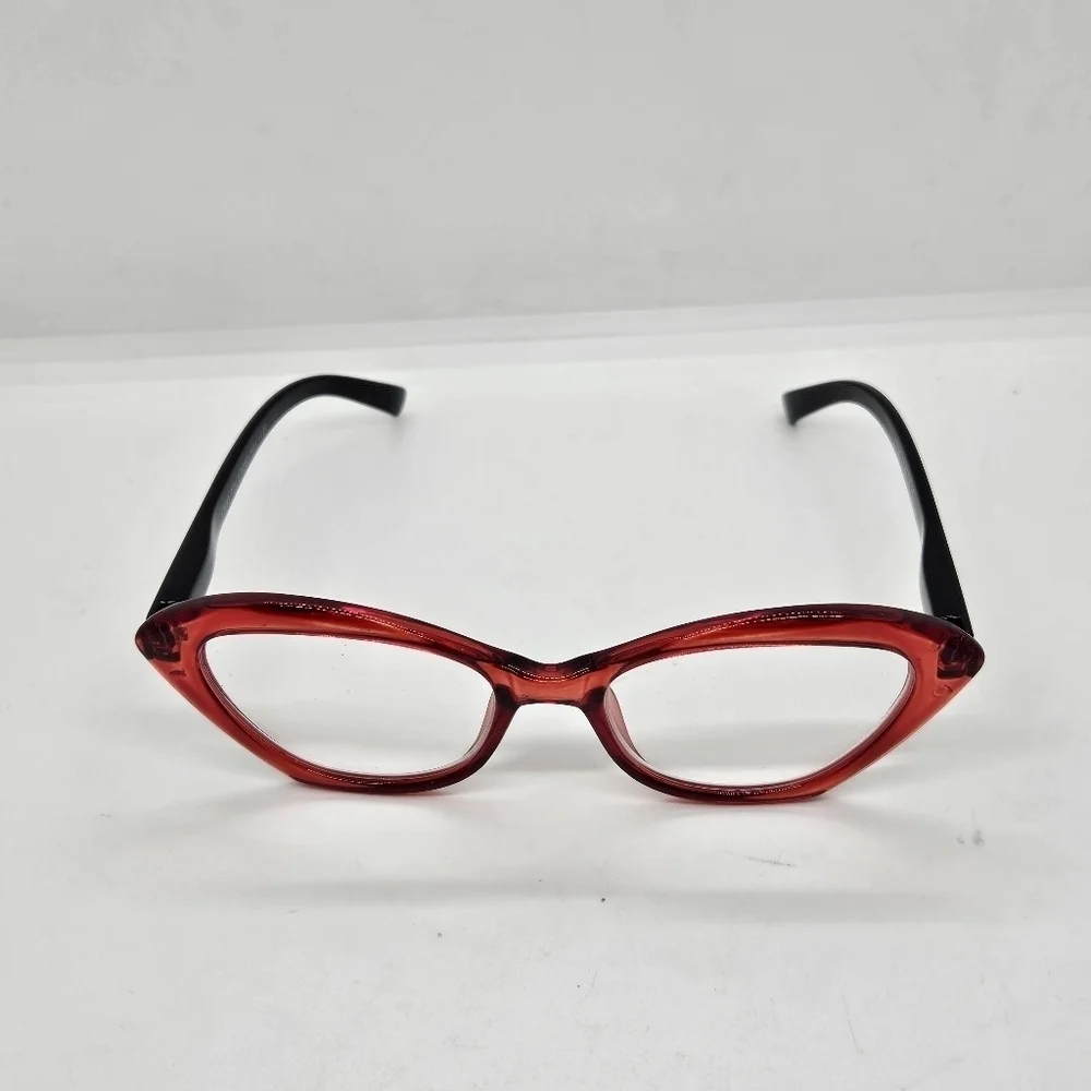 Euro Furlux little red glasses readers +1.00